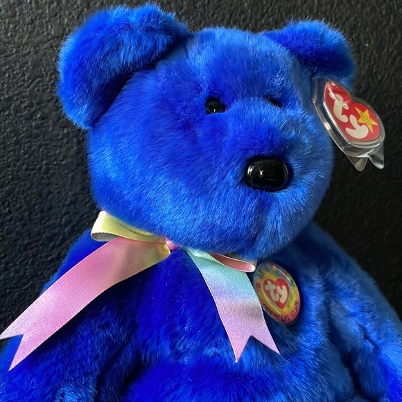 Clubby the beanie buddies collection royal blue ultra  soft excellent condition - Picture 4 of 9
